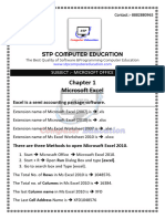 Chapter - 1 Ms Excel
