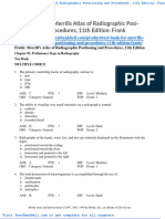 Test Bank For Merrills Atlas of Radiographic Positioning and Procedures 11th Edition Frank