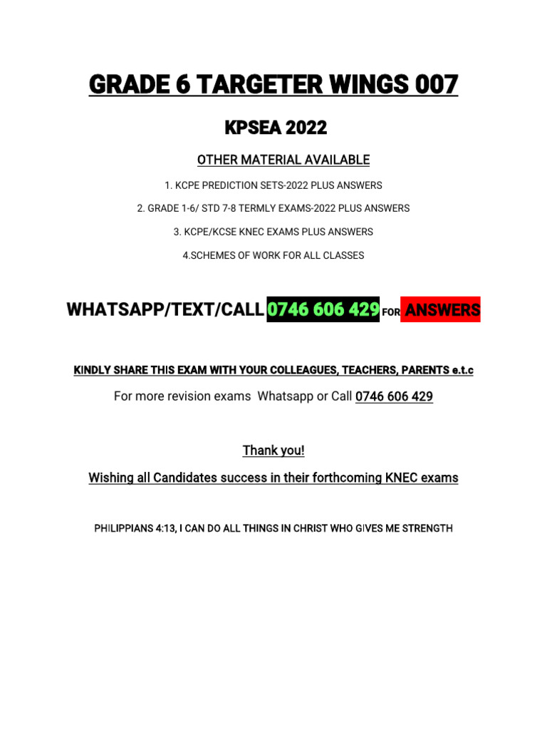 Grade 6 Targeter Wings 007 2022 PDF