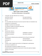 CBSE X Social Science MCQs HISTORY Chaper Wise Final