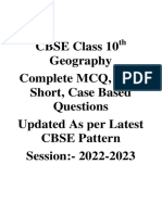 Complete Class 10th Geography MCQ Case 1 Liner - 815018290