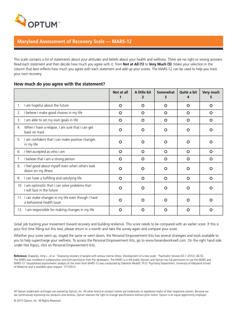 RR MARS | PDF | Psychiatry | Health Care