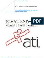 Ati Test Bank For 2016 Ati RN Proctored Mental Health Form C