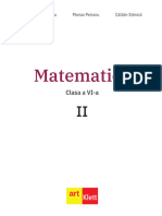 Matematică: Clasa A VI A