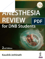 Kaushin Jothinath - Anesthesia Review For DNB Students-Jaypee (2021)
