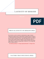 Price Elasticity of Demand