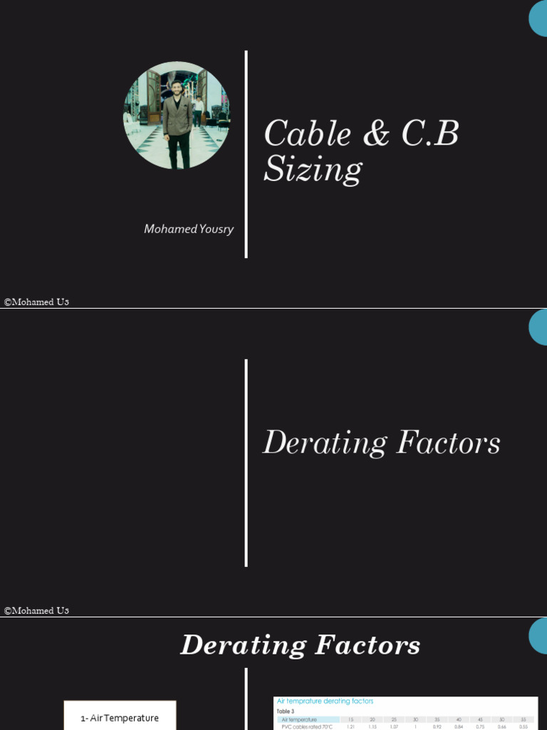 Cable Selection PDF Building Engineering
