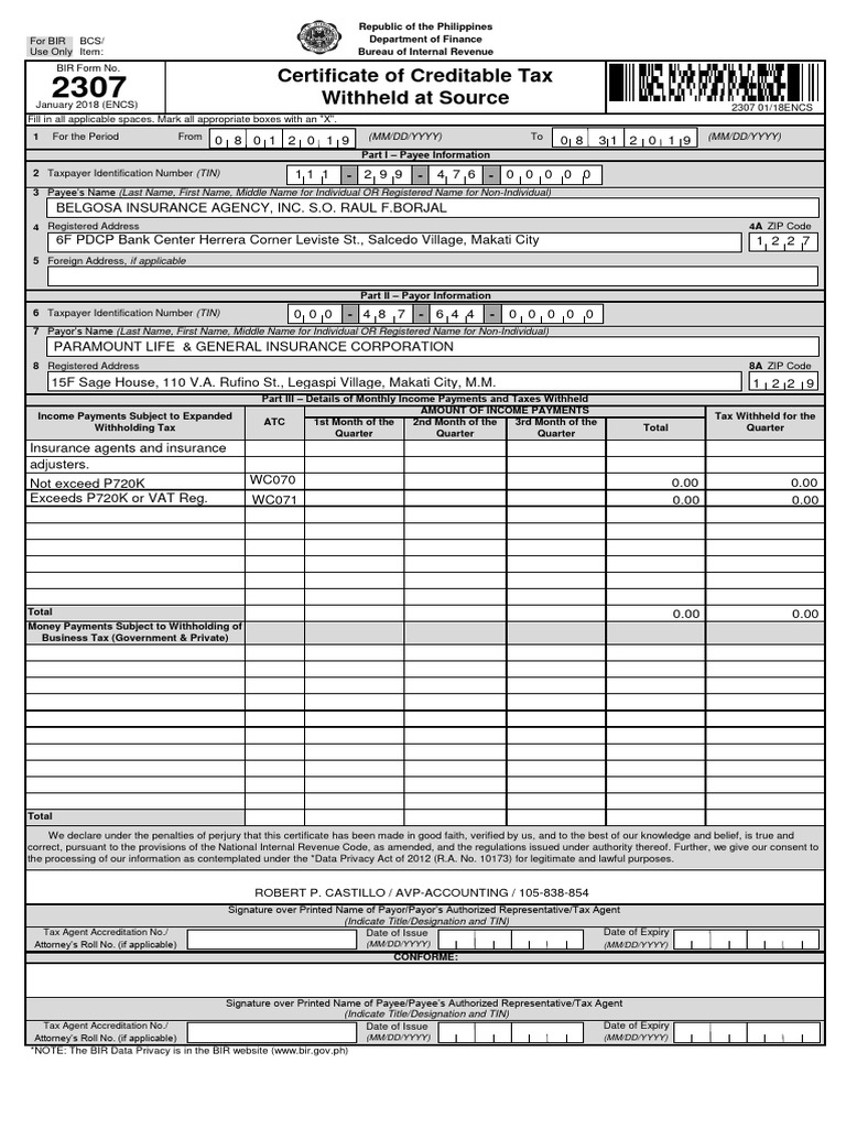 Agent Corp Download Free PDF Payments Taxes