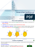 Concepts of Static Equilibrium and Support Reaction (Civil Engg. For AUST EEE 1/1)