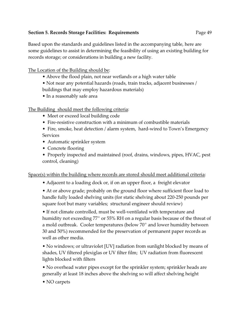 19 Section 5 Records Storage Facilities PDF PDF Fire Sprinkler