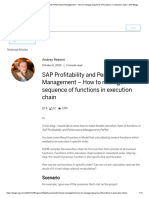 SAP Profitability and Performance Management - How To Manage Sequence of Functions in Execution Chain - SAP Blogs