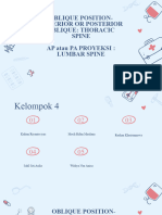 TR. Rangka Dada Dan Tulang Belakang (A) Lumbar (Proyeksi AP Atau PA) and Thoraxal Spine (Oblique Position or Posterior Oblique)