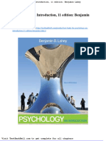 Test Bank For Psychology An Introduction 11 Edition Benjamin Lahey