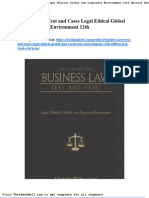 Business Law Text and Cases Legal Ethical Global and Corporate Environment 12th Edition Test Bank Clarkson