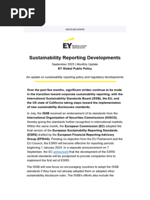 EY Sustainability Reporting Developments Sep 2023