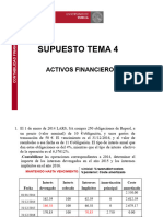 Supuesto 4. Activos Financieros
