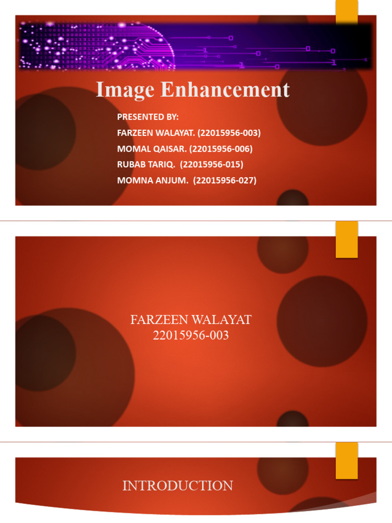 Image Enhancement PPT-2 | PDF | Image Editing | Contrast (Vision)