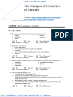 Test Bank For Principles of Economics 2nd Edition Coppock