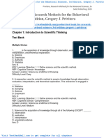 Test Bank For Research Methods For The Behavioral Sciences 3rd Edition Gregory J Privitera
