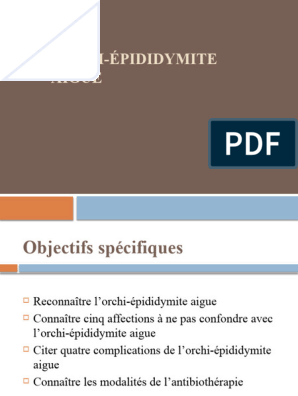 Orchi-Épididymite Aigue | PDF | Testicule | Maladies et troubles