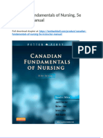 Canadian Fundamentals of Nursing 5e Instructor Manual