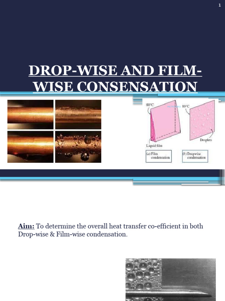 Heat Transfer in Condensation Types | PDF | Heat Transfer | Drop (Liquid)