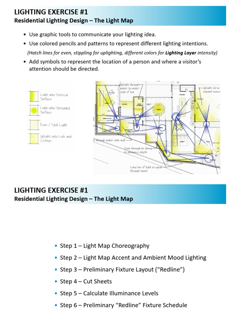 Residential Lighting Design Light Map Guide | PDF | Lighting ...