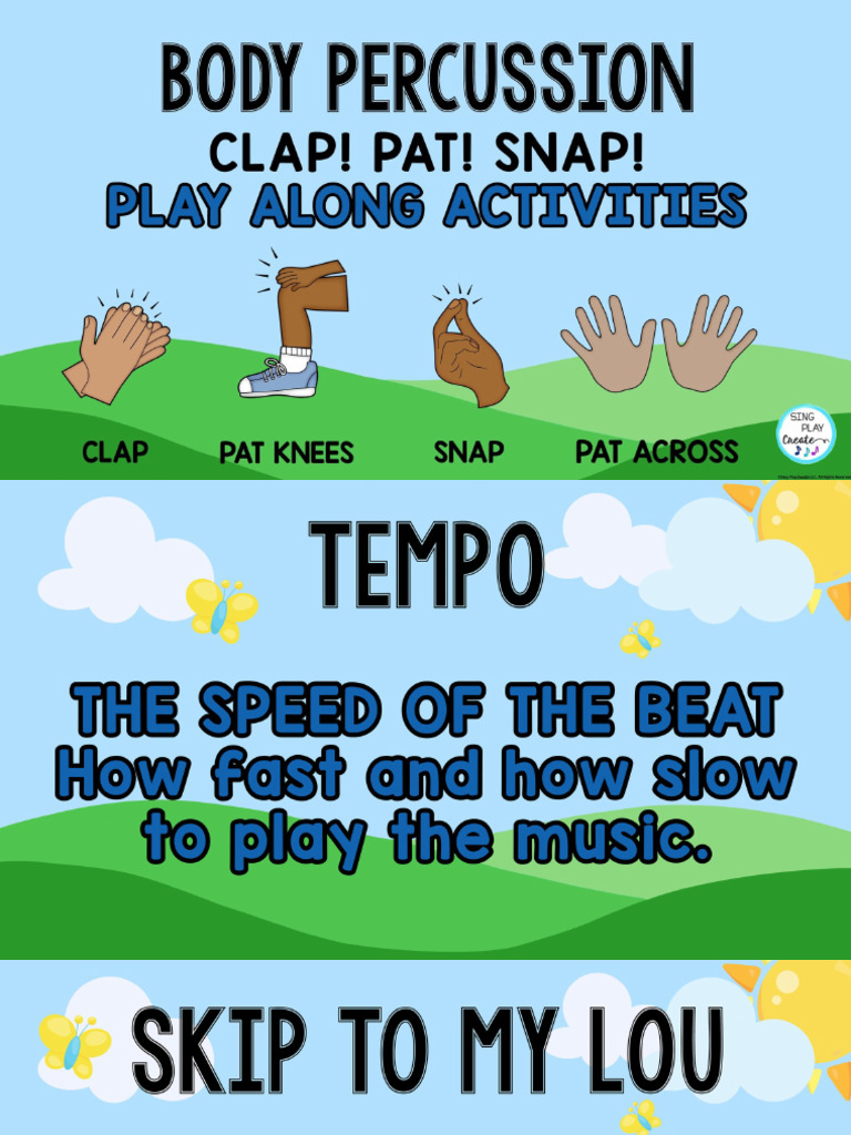 Clap Pat Snap Body Percussion Presentation Resource PDF PDF