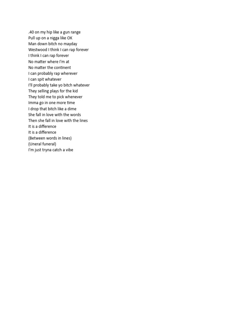 LIL Uzi Lyrics PDF