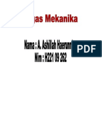 Tugas Mekanika a.ashillah Haerunnisa (H22109262)