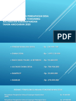 Rincian Anggaran Pendapatan Desa Pemerintahan Desa Tohkuning Kecamatan Karangpandan Tahun Anggaran 2020