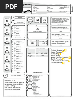 Sea Elf Wizard, Kangas