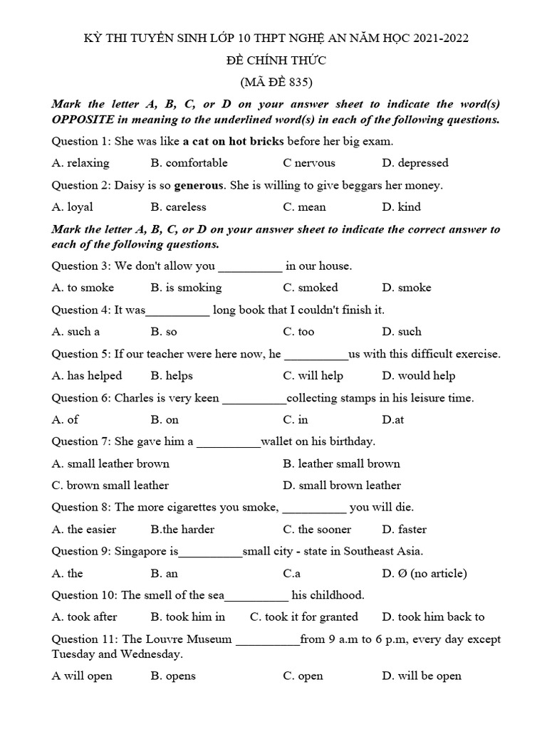  thi tuy n sinh l p 10 thpt ngh an n m 2021 pdf infection