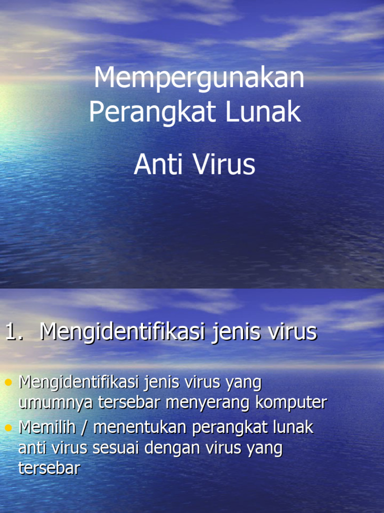 01 Mengenal Dan Menggunakan Antivirus Pdf