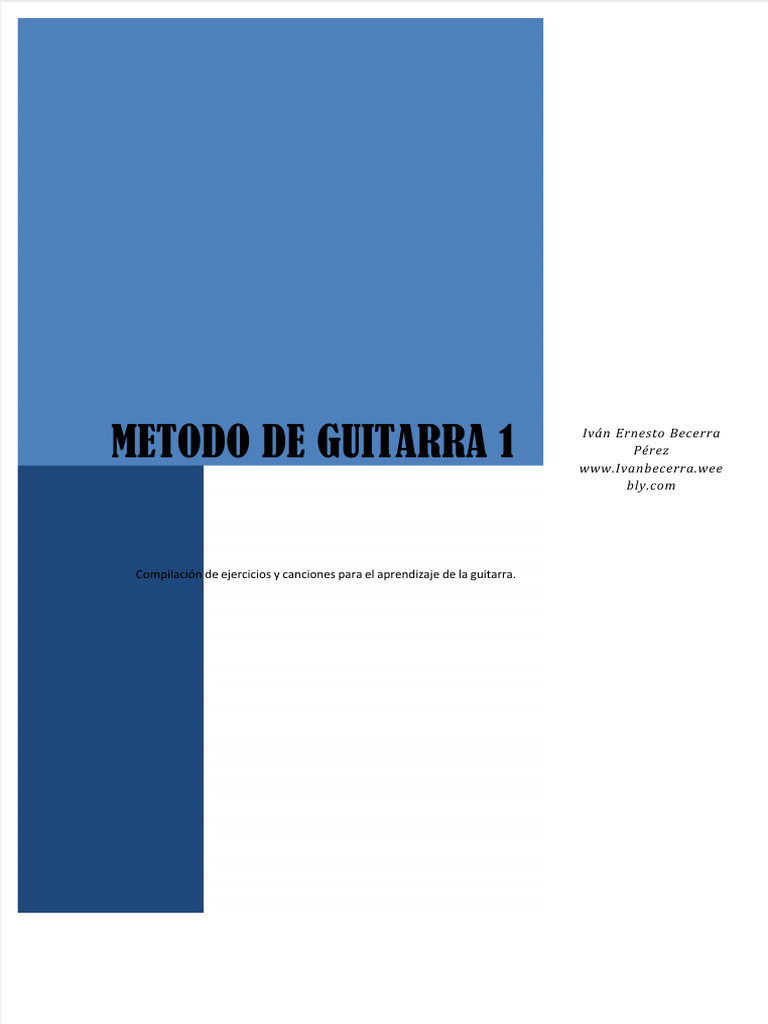 Método de Guitarra para Principiantes | PDF | Clave | Notación musical