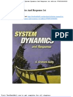 Solutions Manual to Accompany System Dynamics and Response 1st Edition 9780534549305