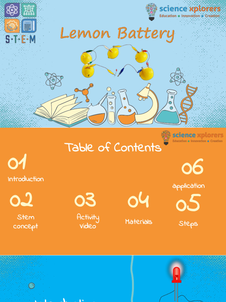 Lemon Battery PDF Applied And Interdisciplinary Physics Battery
