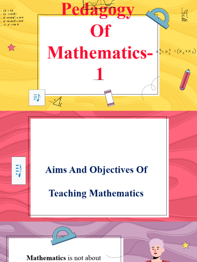 Aims and Objectives of Teaching Mathematics2 PDF Mathematics Thought