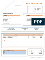 Purchase Order: (Company Name)