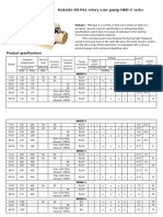 Hokaido Oil-Free Rotary Vane Pump HKD-V Series: Product Specifications