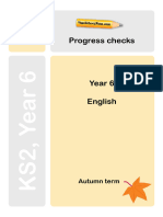 Year 6. Autumn English Progress Check