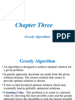 Chapter Three - Greedy Algorithms