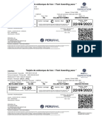 Tarjeta de Embarque de Tren / Train Boarding Pass : Baca Uriel