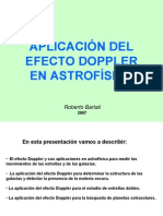Aplicacion Del Efecto Doppler en Astrofisica