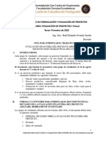 Guía 0 para Formular El Trabajo Final. Del Curso