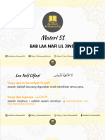 Materi 51 BAB LAA NAFI LIL JINSI