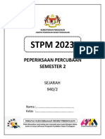 Sejarah STPM Sem 2 2023 Terengganu