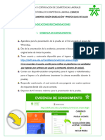 Indicacion Prueba de Conocimiento