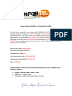 Autorização de Débito em Cartão de Crédito - INFORTEL1