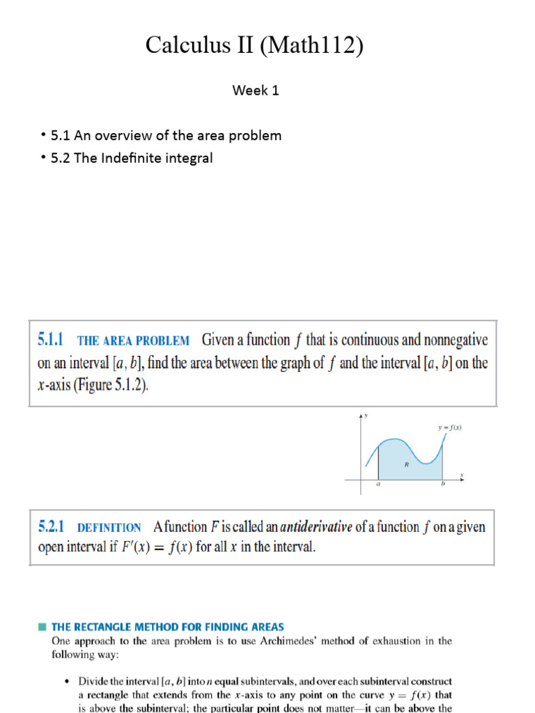 Calculus II: Integrals and Applications | PDF